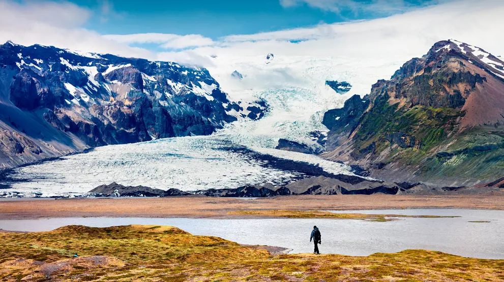 En af Islands mange fantastiske gletsjere