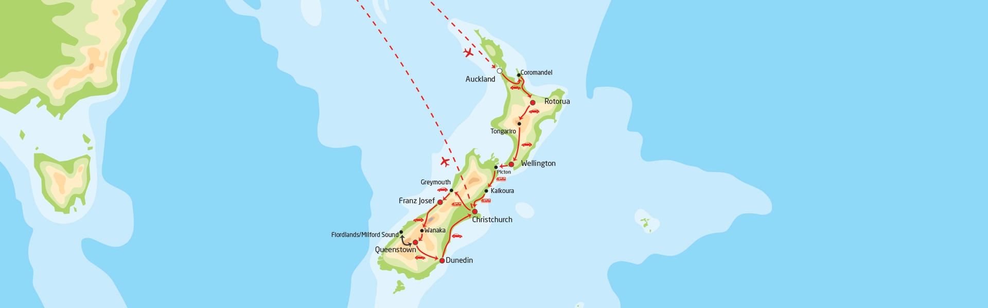 NZ Bilferie I Spektakulære New Zealand 2021