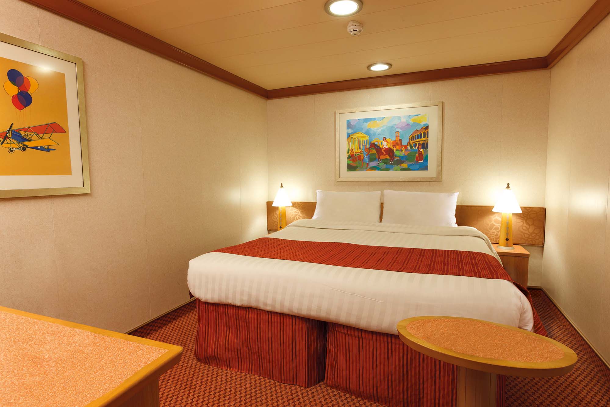 Eksempel på indvendig kahyt på Costa Favolosa