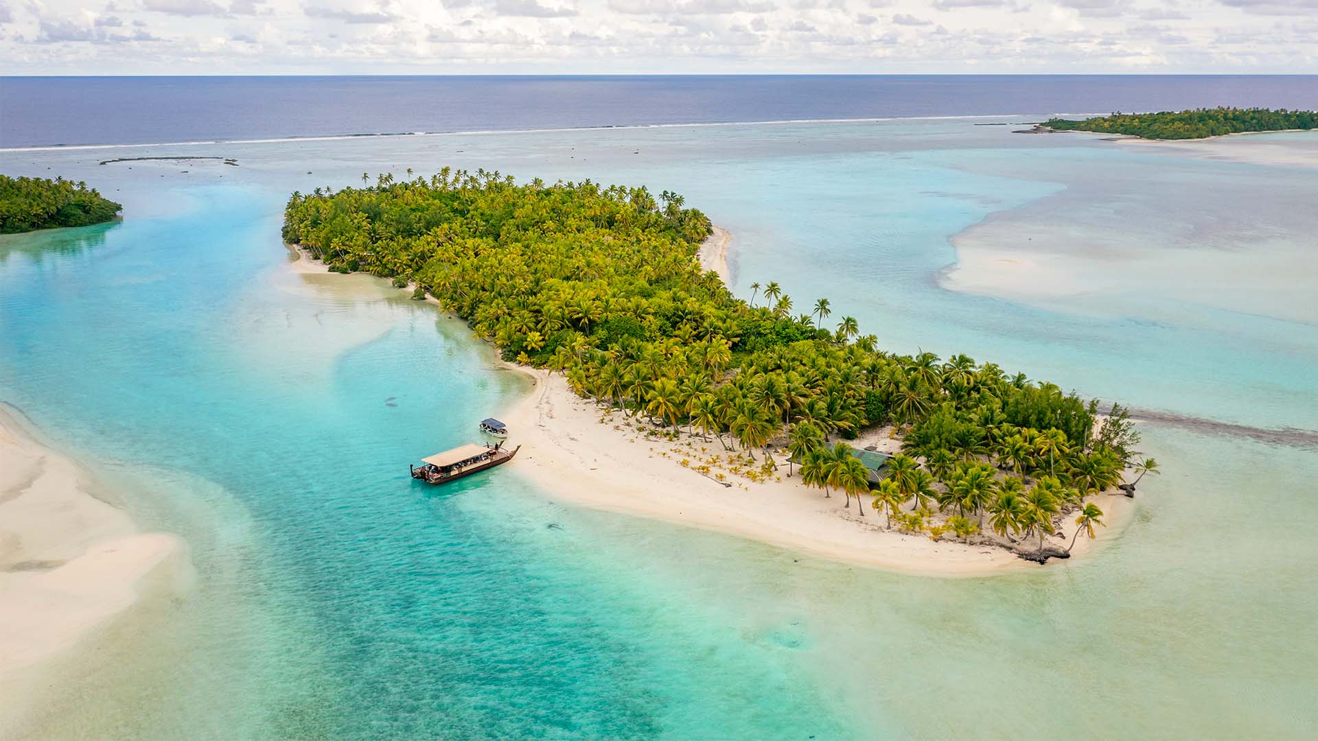 One Foot Island i Aitutaki Lagoon