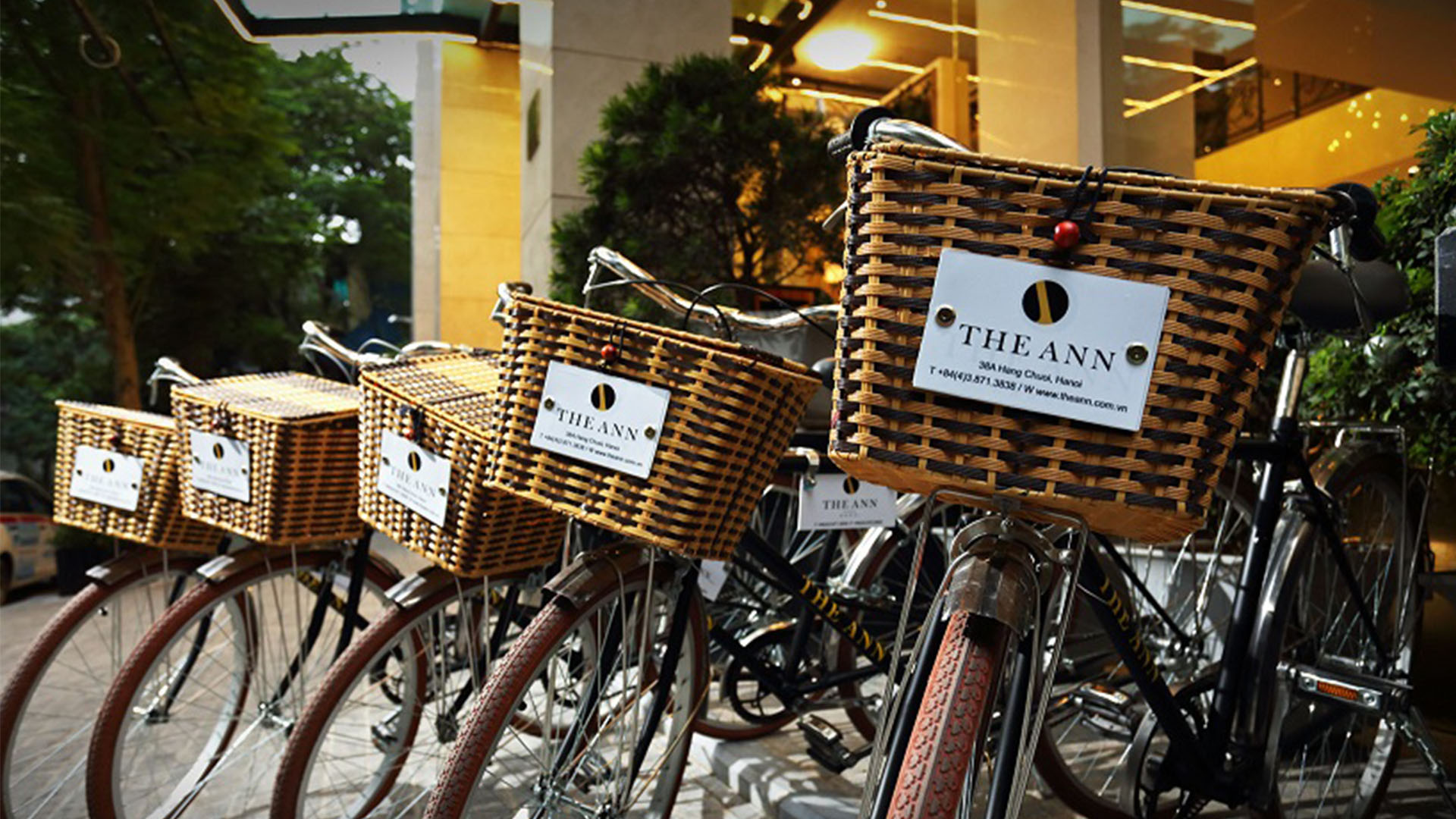 Du kan låne cykler på hotellet