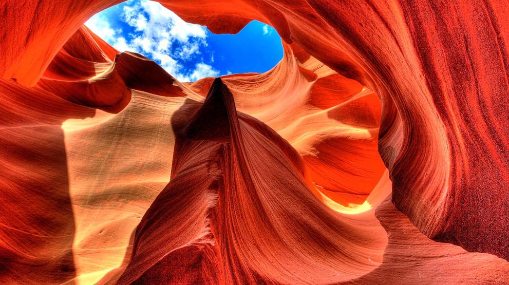 Imponerende Antelope Canyon i USA