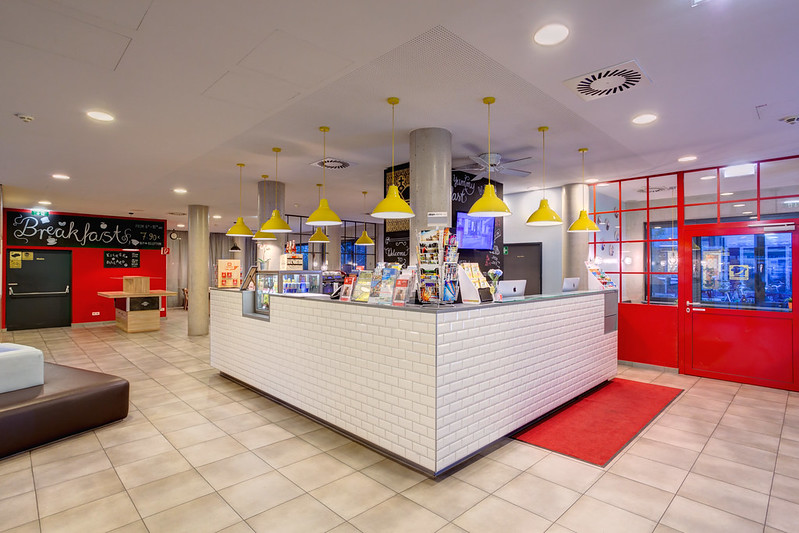 Studietur til Wien, bo på Meininger Downtown Sissi, reception