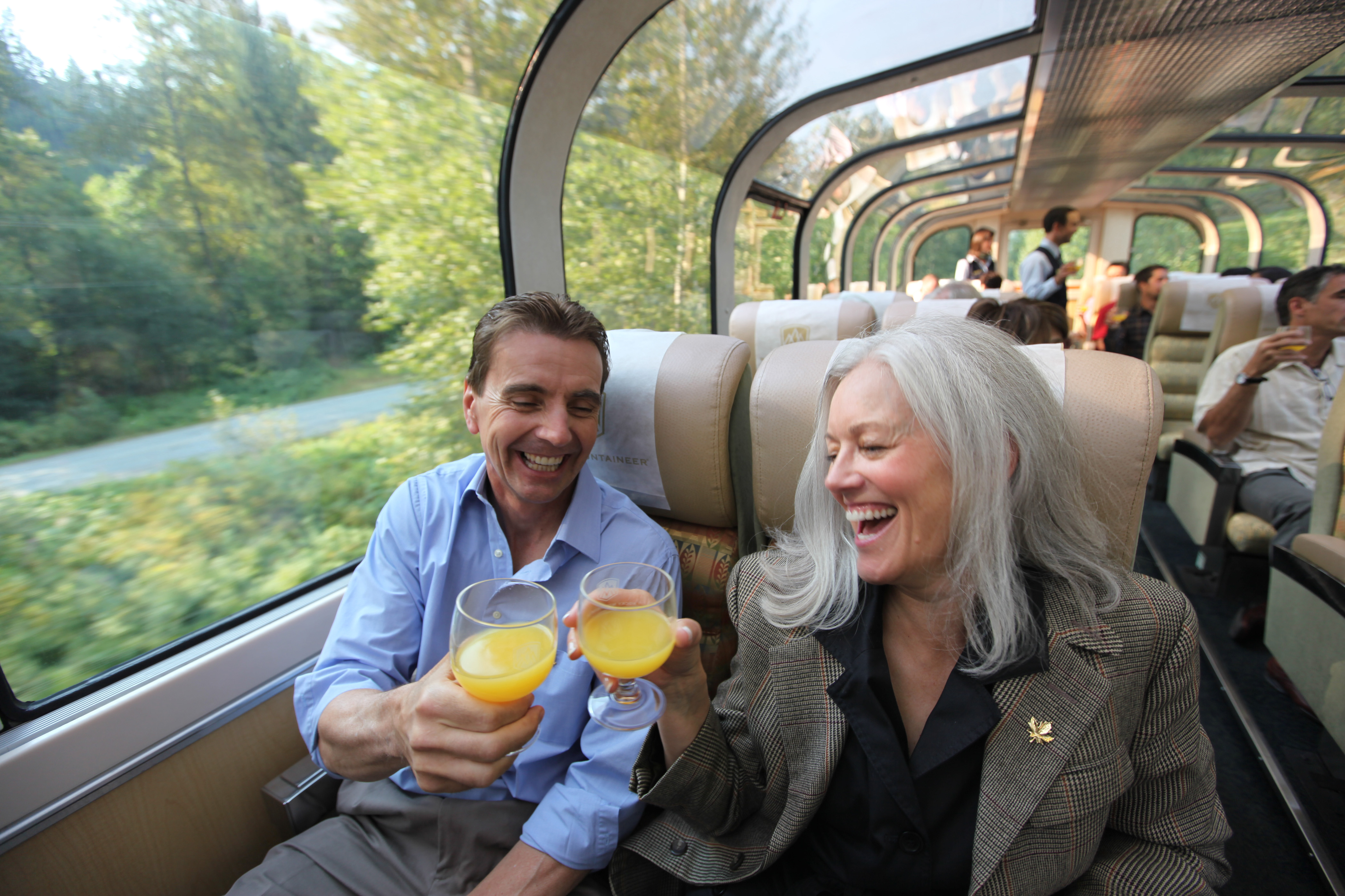 Førsteklasses udsigter ombord Rocky Mountaineer