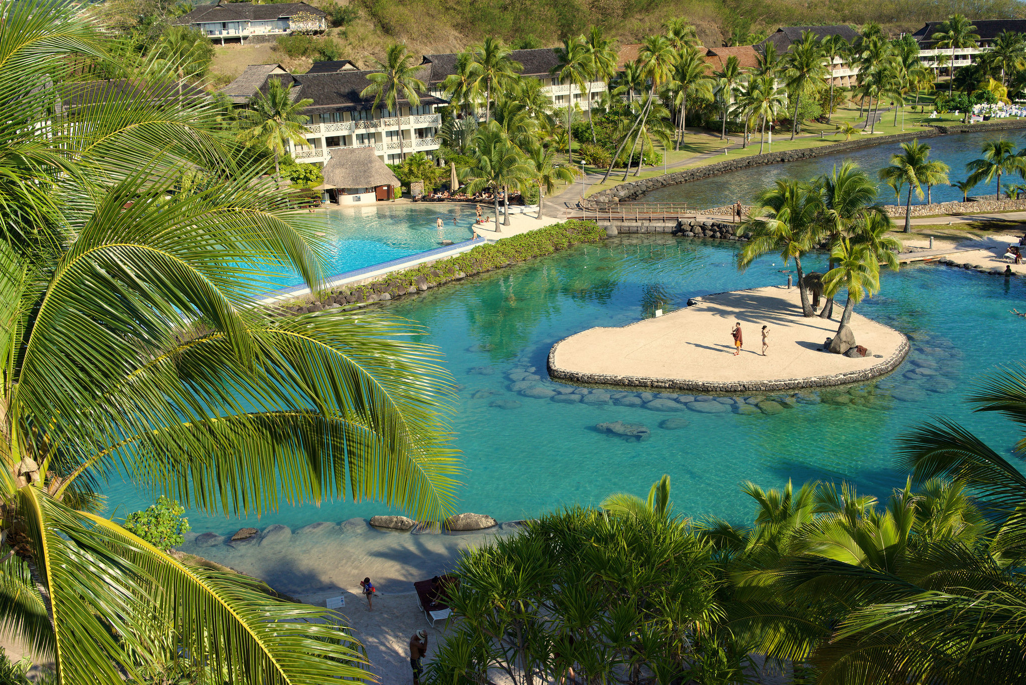 Lagunerne på InterContinental Tahiti Resort & Spa. Foto: Tim McKenna