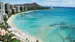 Wakiki Beach og Diamond Head på Oahu Wakiki Beach og Diamond Head på Oahu
