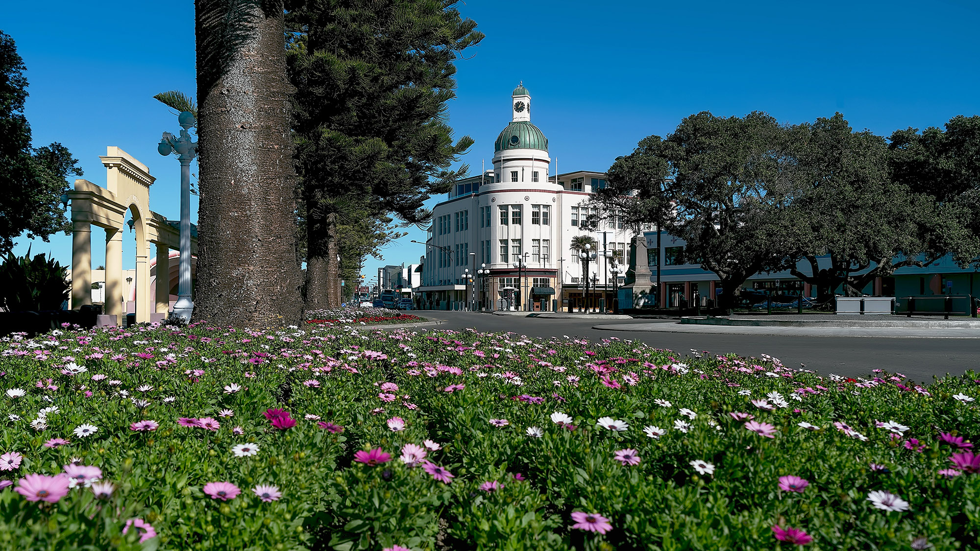 Besøg byen Napier, som er genopbygget i Art Deco-stil
