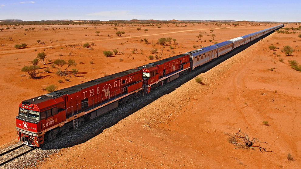 Oplev f.eks. Australien på en rejse med det legendariske tog, The Ghan | Foto: The Ghan