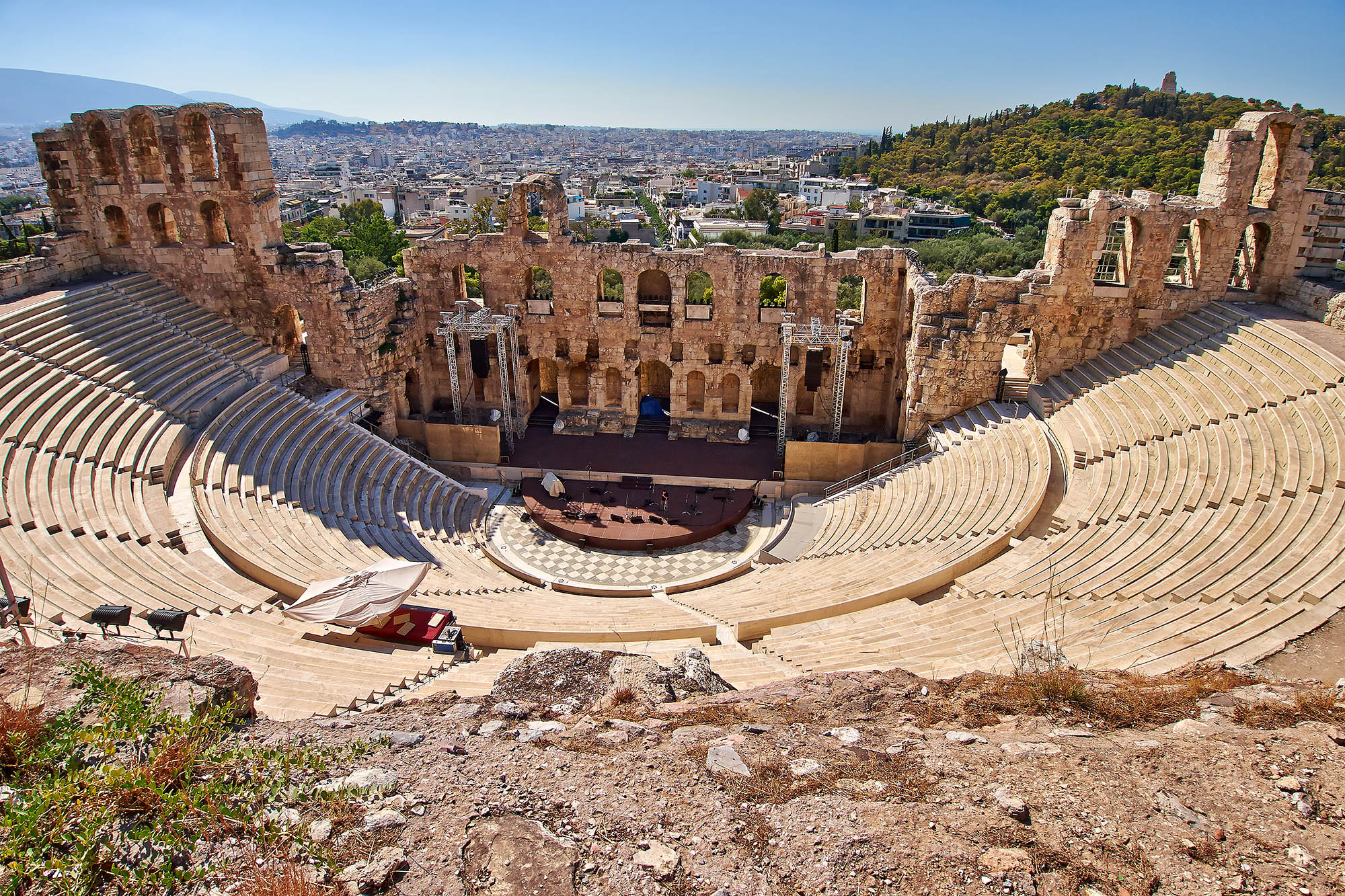 Amphiteater ved Akropolis i Athen