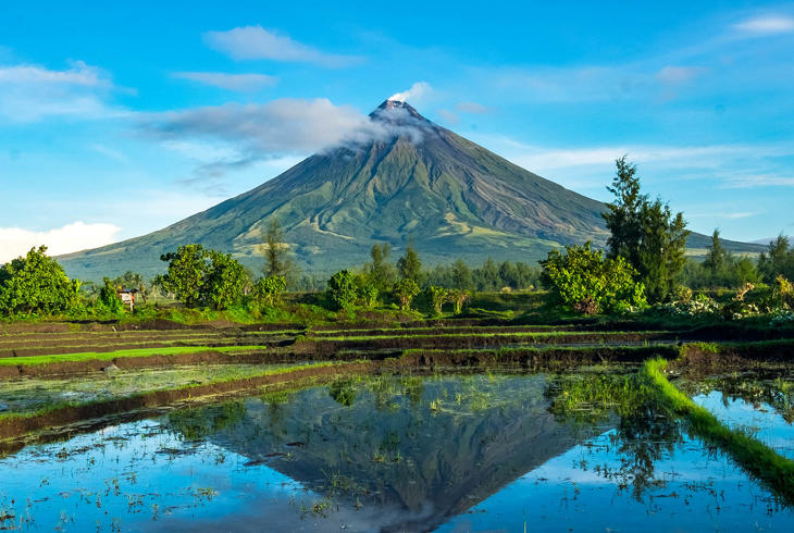 Mt. Mayon ved Legazpi i Bicol-området
