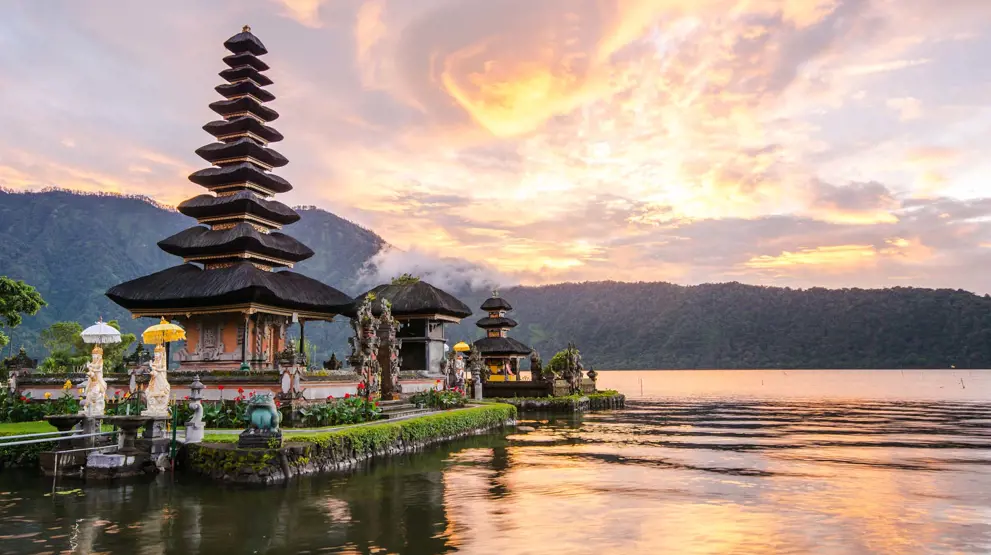 Templet Pura Ulun Danu Beratan i det centrale Bali