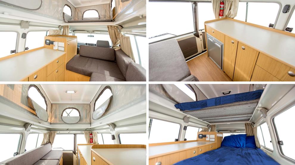 Indretning af Trailfinder Camper