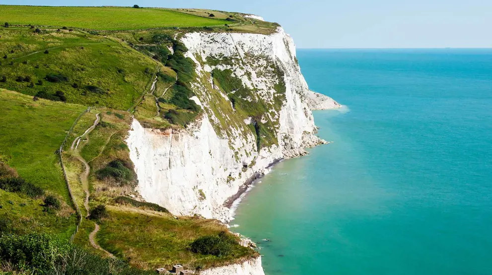 De ikoniske hvide klipper ved Dover
