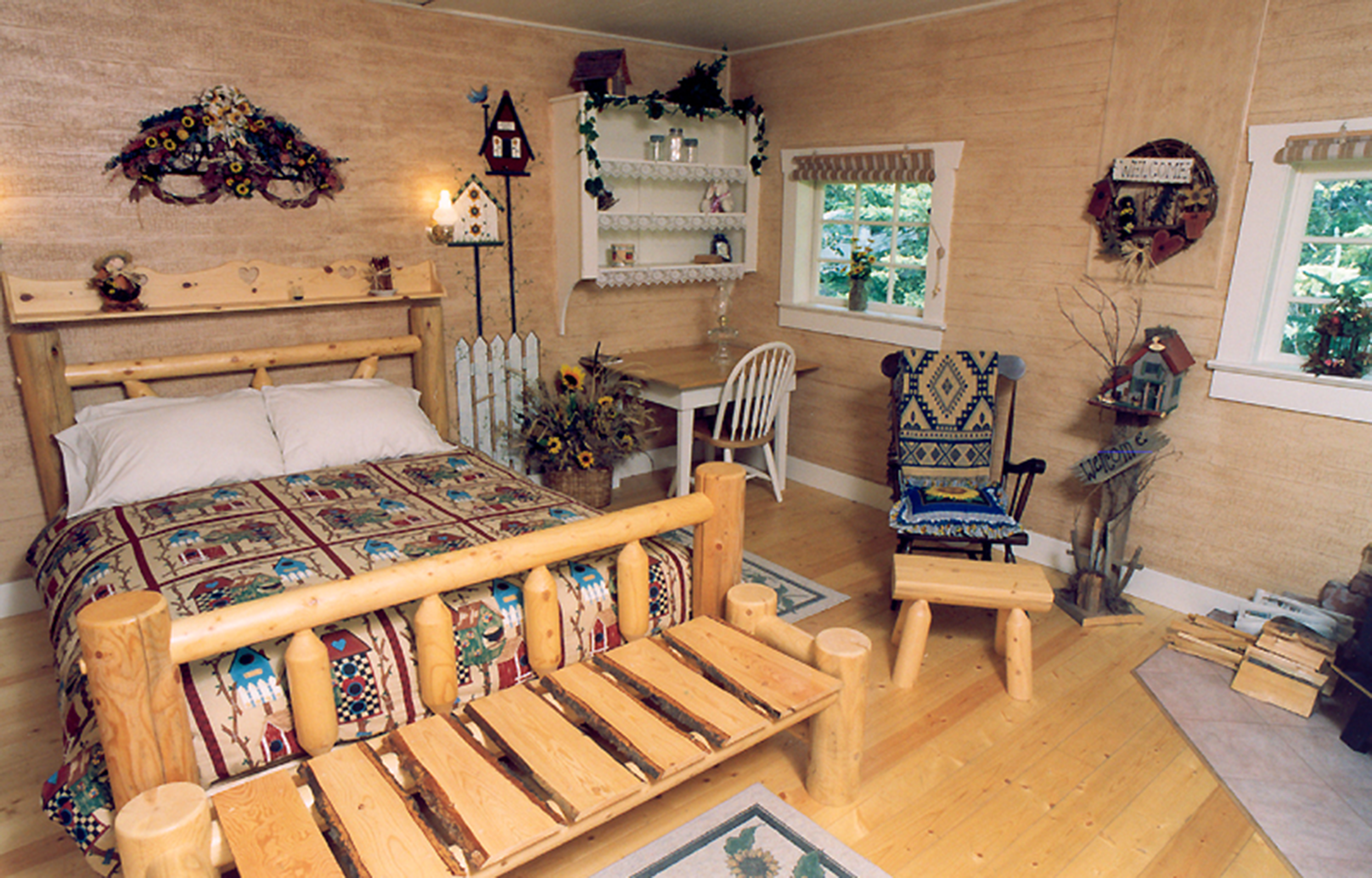 Hver hytte har sin egen unikke canadiske indretning