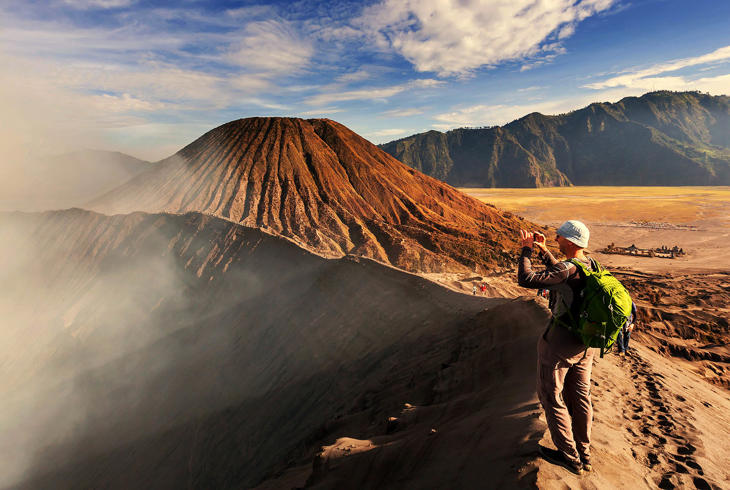 Bromo vulkanen på Java, Indonesien