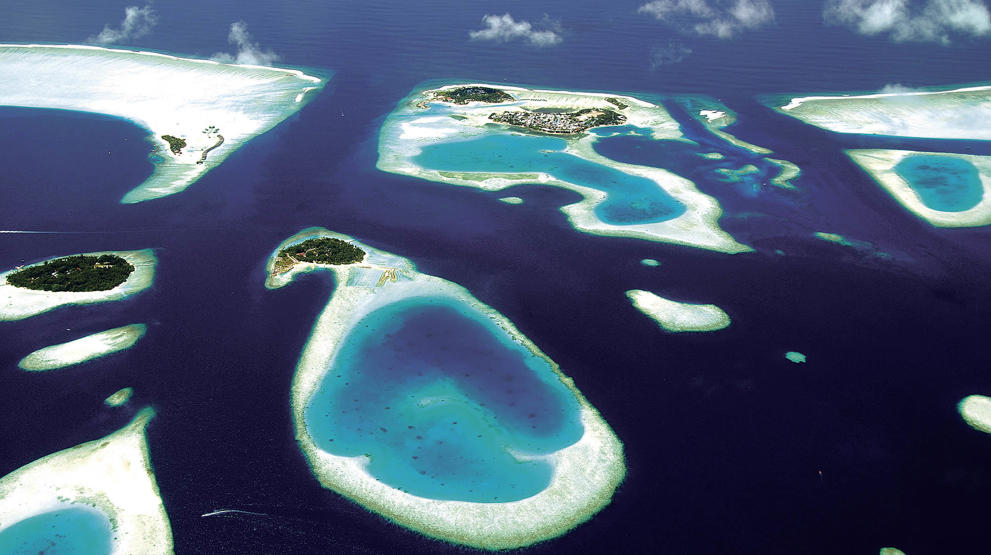 Maldivernes ø-rige af 1200 koraløer