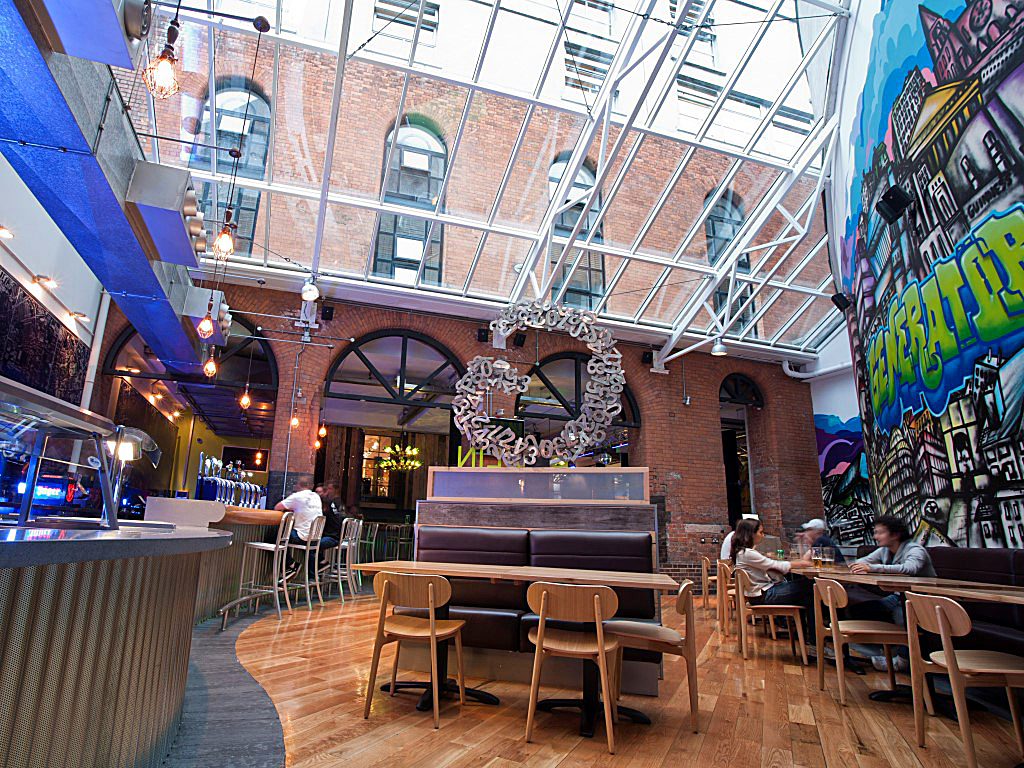 Studietur til Dublin. Generator hostel. Loungeområde.