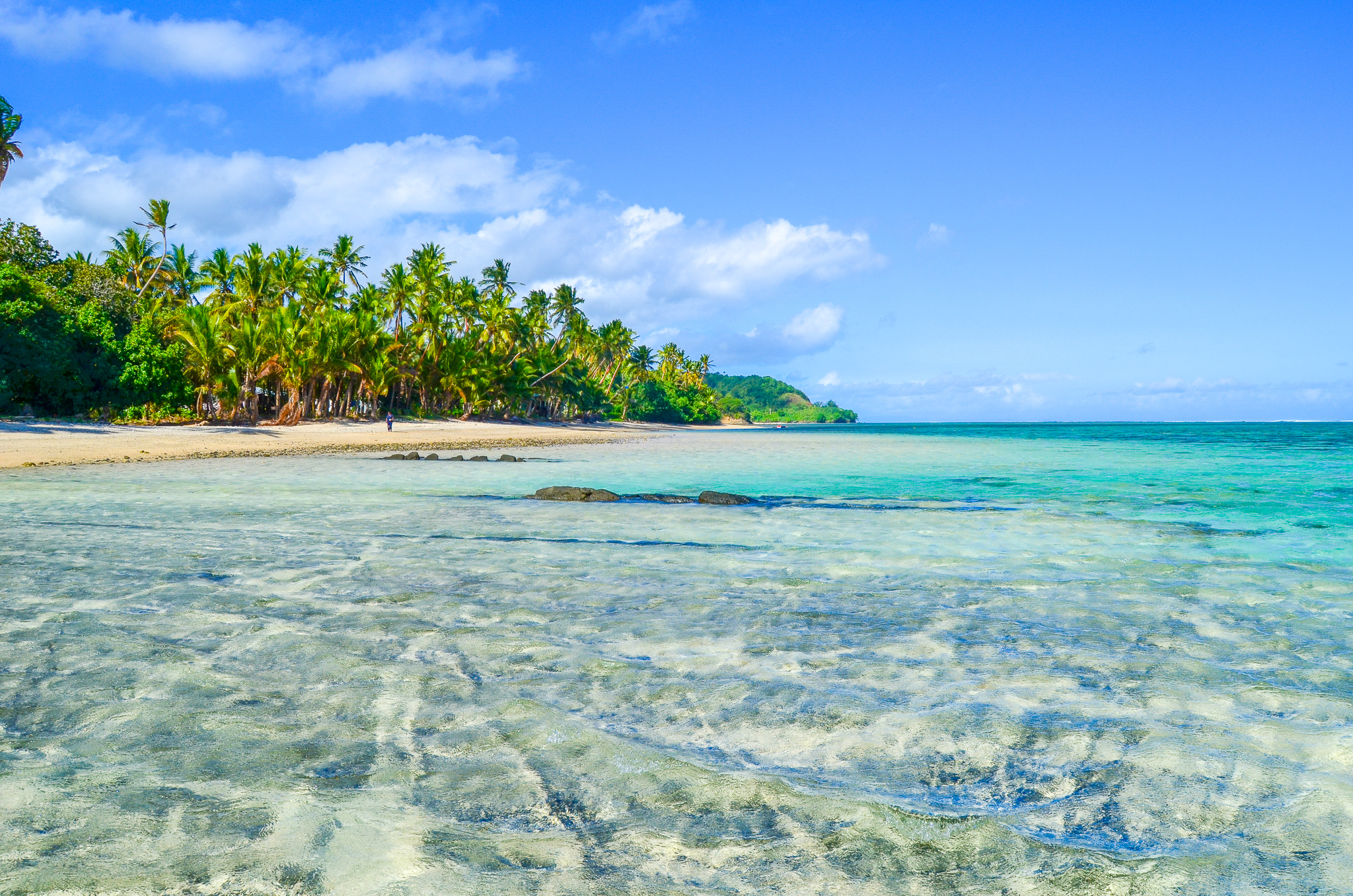 Fantastiske strande venter i ved Fijis koralkyst