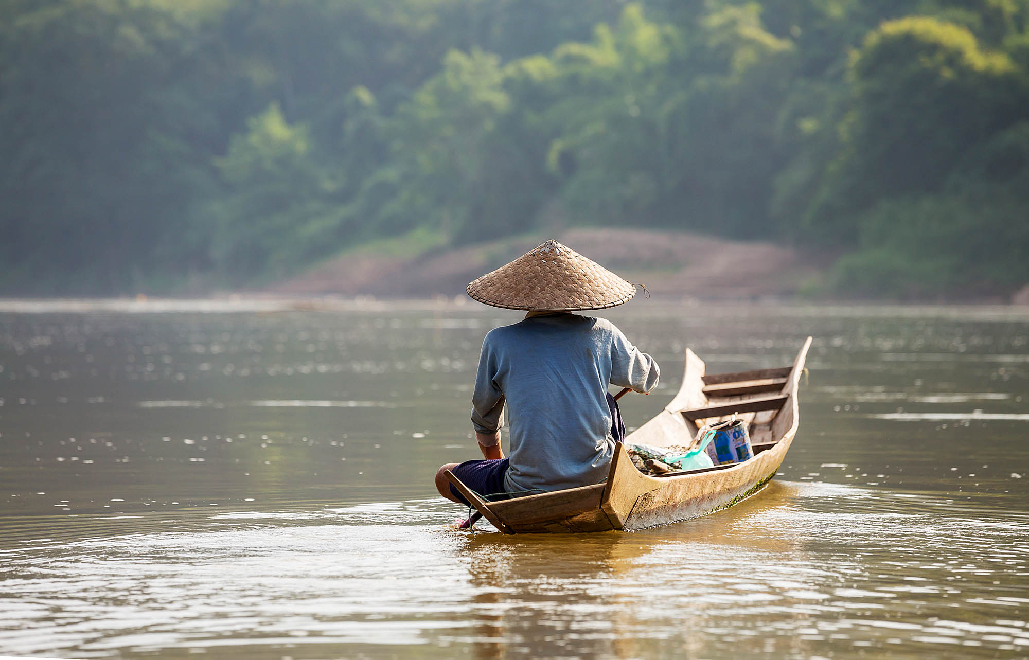 Gå ikke glip af Mekong-floden på din rundrejse i Laos.