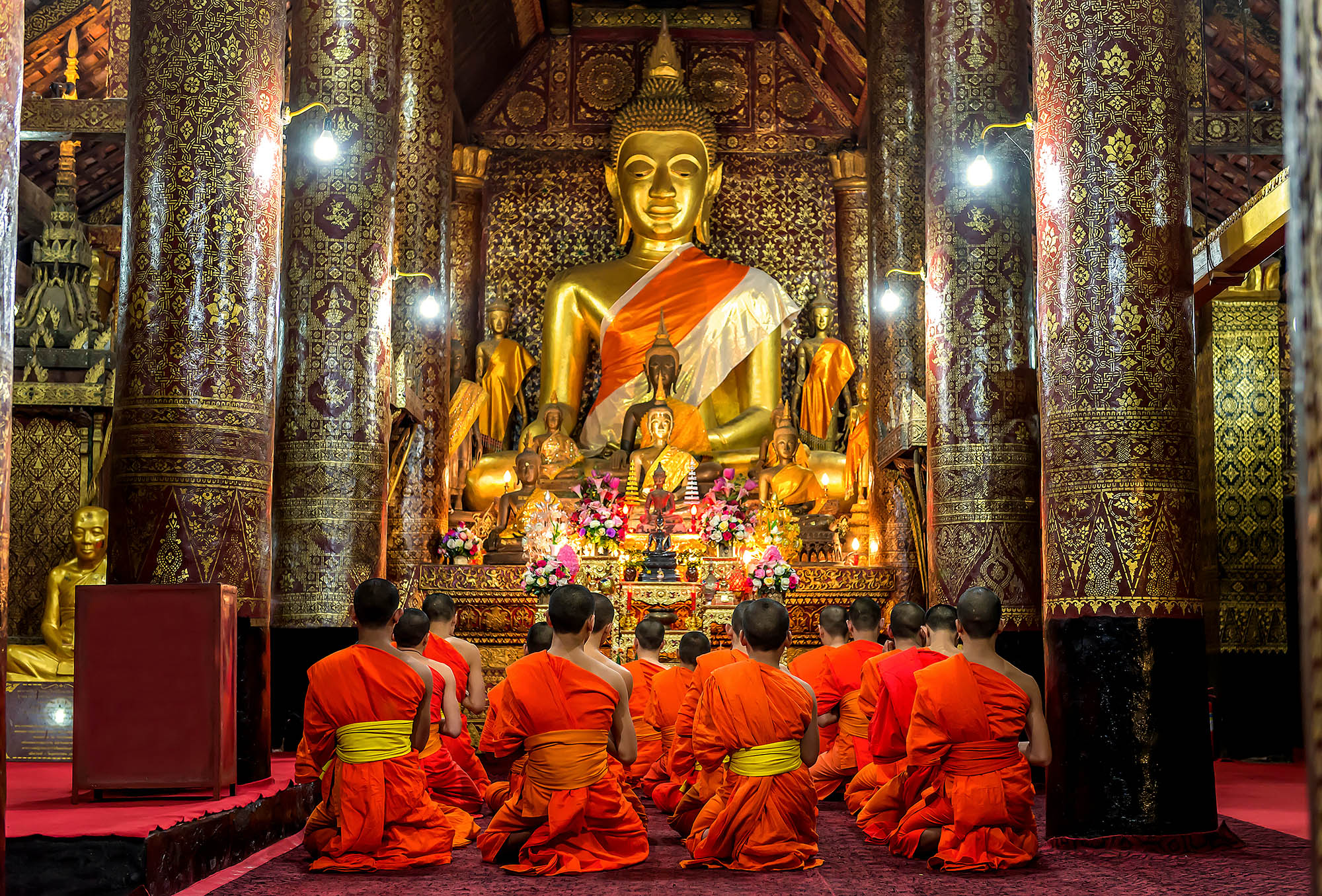 Besøg det flotte Wat Xieng Thong i Luang Prabang på din Laos-rejse.