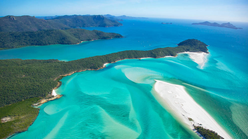 Whitehaven Beach på den gudesmukke Whitsunday Island