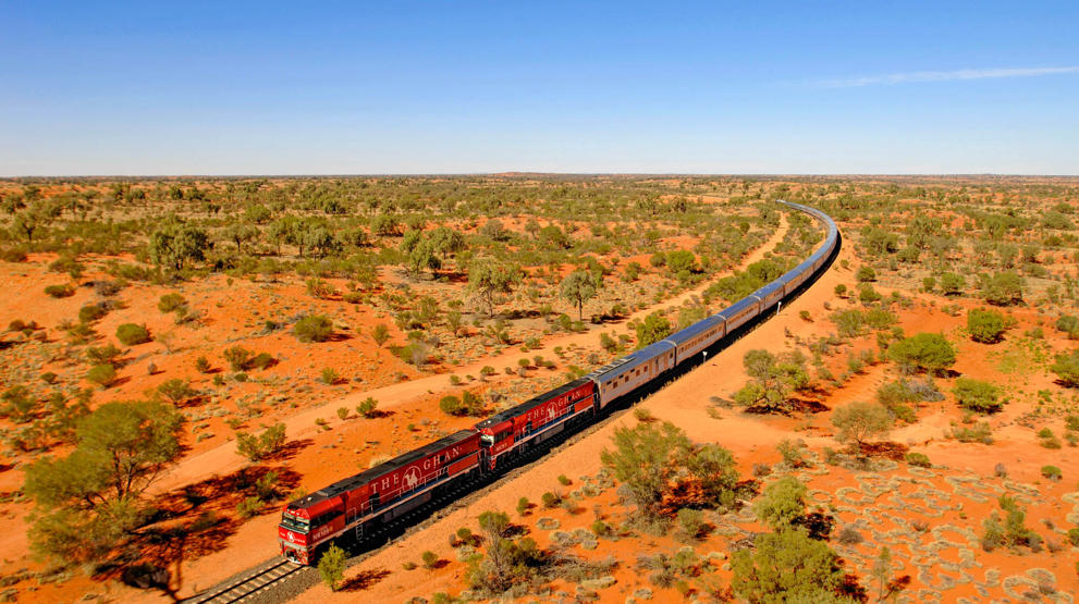 Oplev f.eks. Australien på en rejse med det legendariske tog,The Ghan | Foto: The Ghan