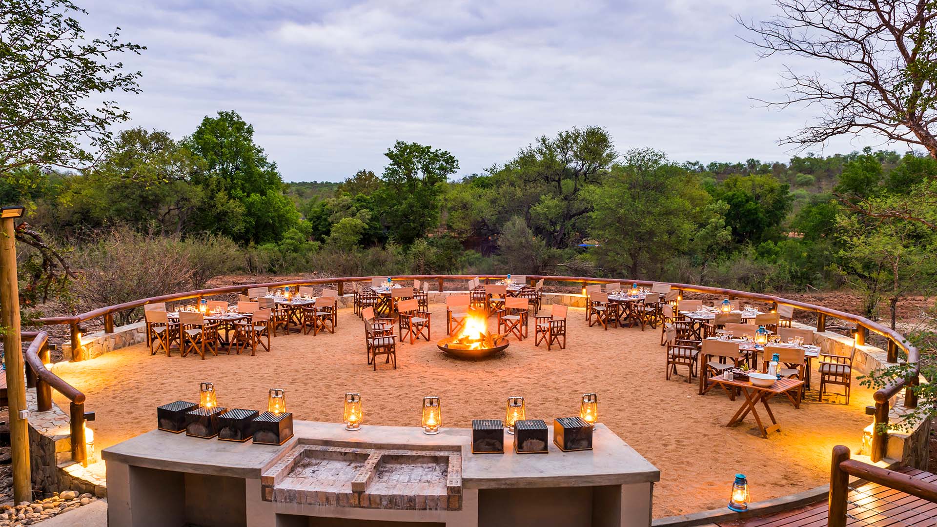 Bomaen på Makalali Private Game Lodge.