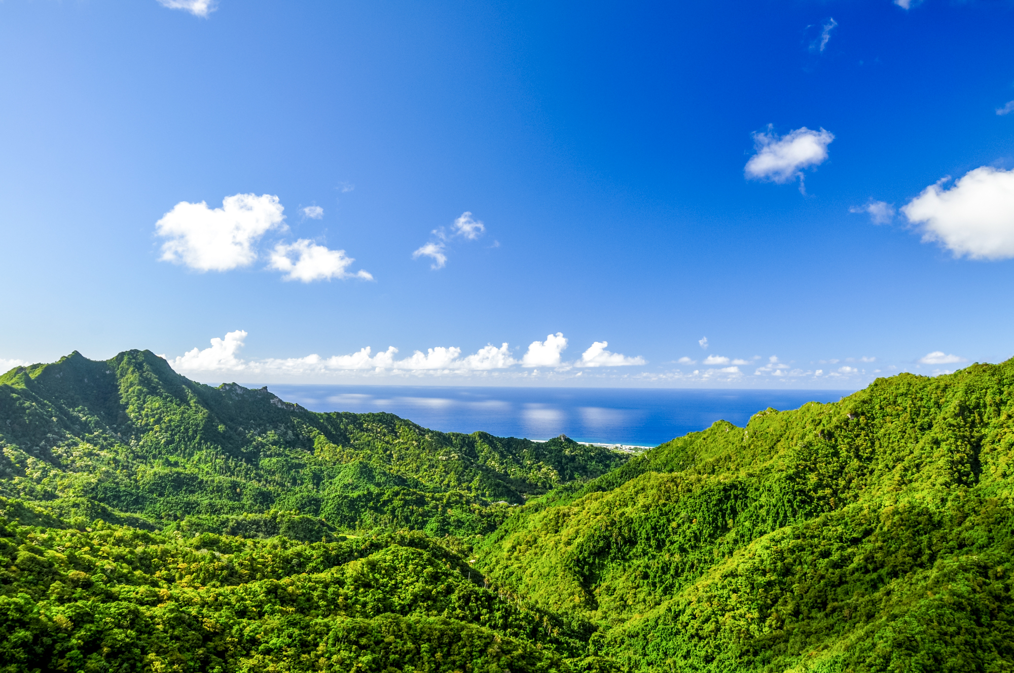 Udsigten fra The Needle på Rarotonga