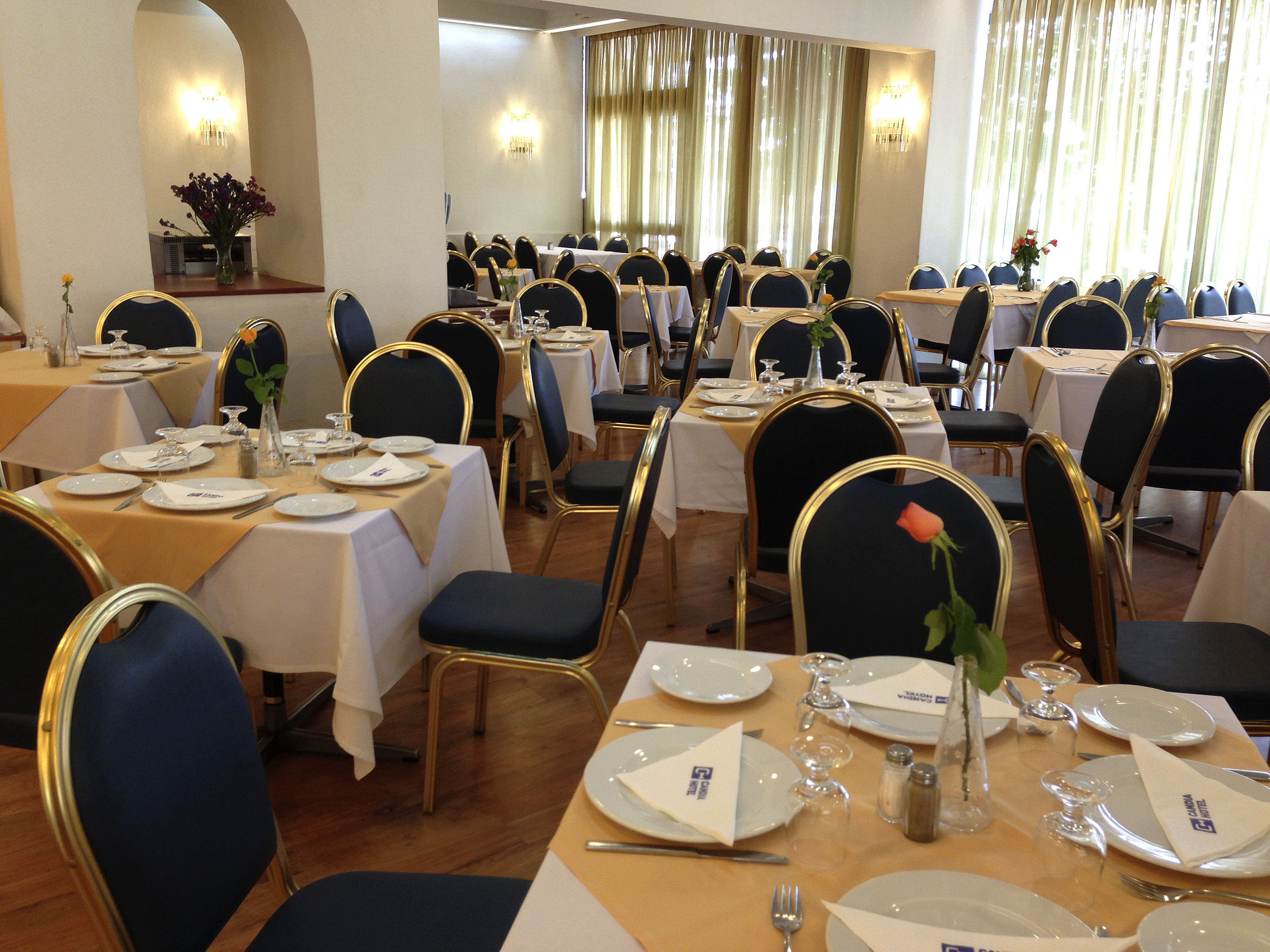 Studietur til Athen, bo på hotel Candia, spiselokale