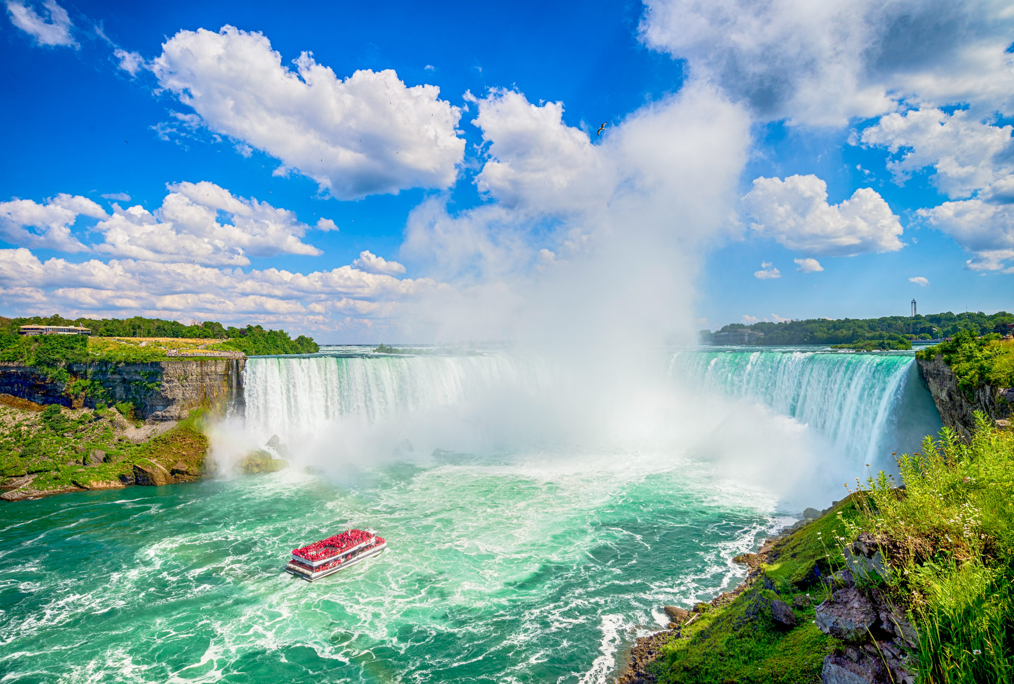 Se fantastiske Niagara Falls på en rundrejse i Canada.