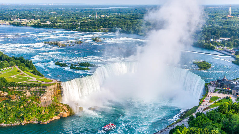 Kom helt tæt på Niagara Falls på grænsen til Canada