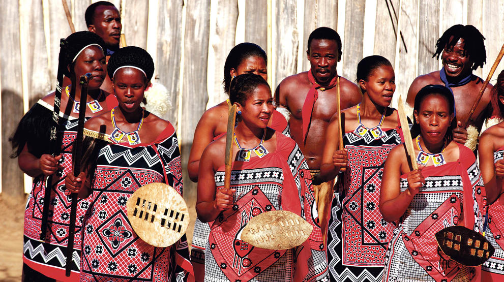 Oplev ikke bare natur, men også lokale kulturer, såsom Manzini-folket her i Eswatini (tidl. Swaziland)