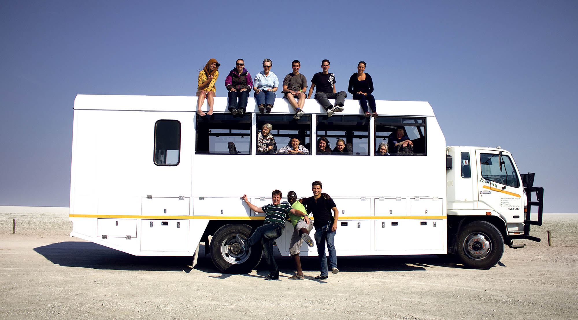 Vores fantastiske Afrika-rundrejser foregår i en specialbygget truck