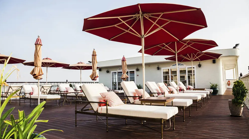 Soldækket på Mekong Navigator