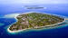 Gili Air - Mola Mola Resort ligger ved den røde cirkel på billedet