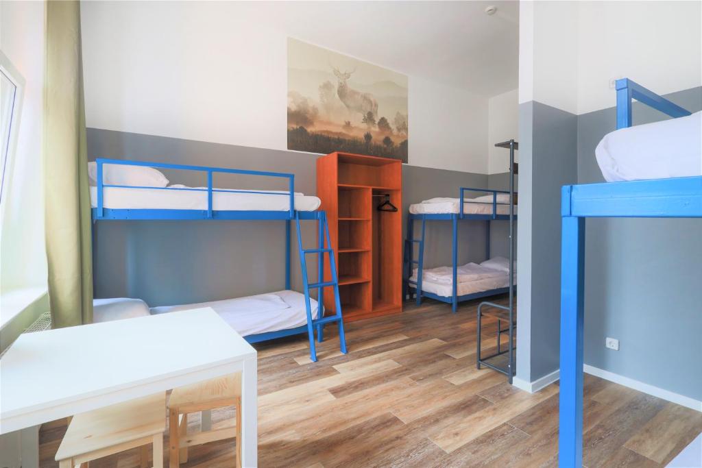 Studietur til Berlin, bo på Pegasus Hostel, værelse