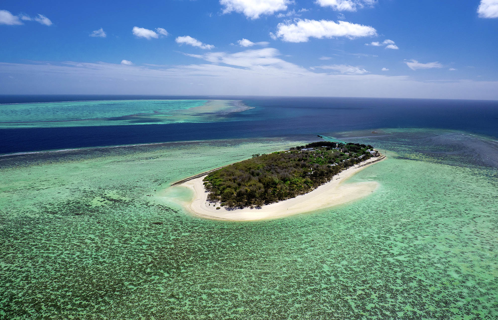 Heron Island omgivet af skønne koralrev
