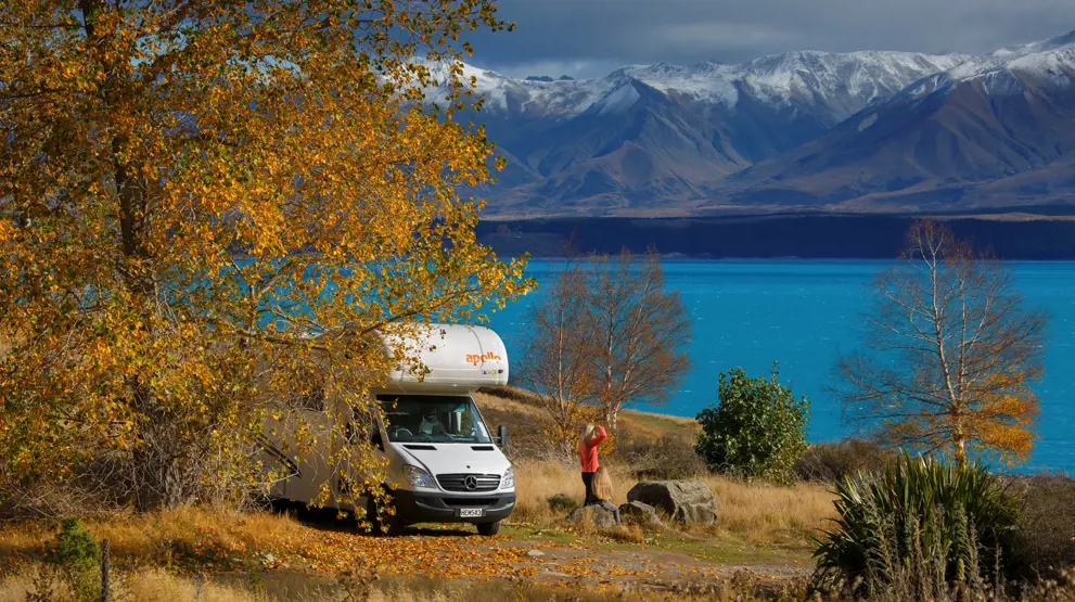 Nyd de smukke omgivelser på ferie i autocamper i New Zealand 