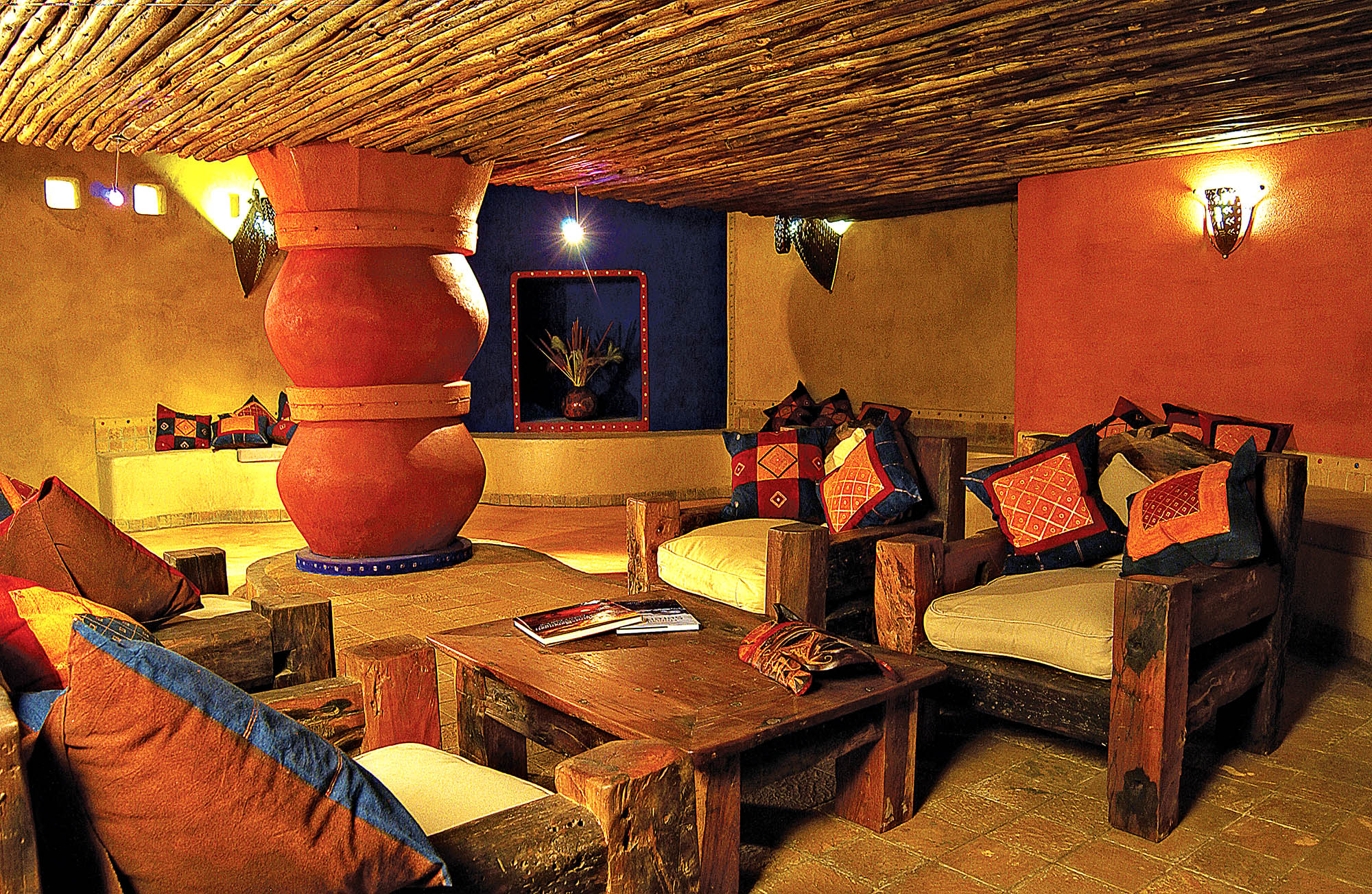 Lounge område på Serengeti Sopa Lodge