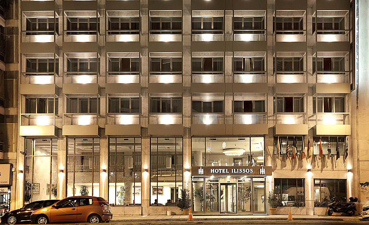 Studietur til Athen, bo på hotel Ilissios, indgang