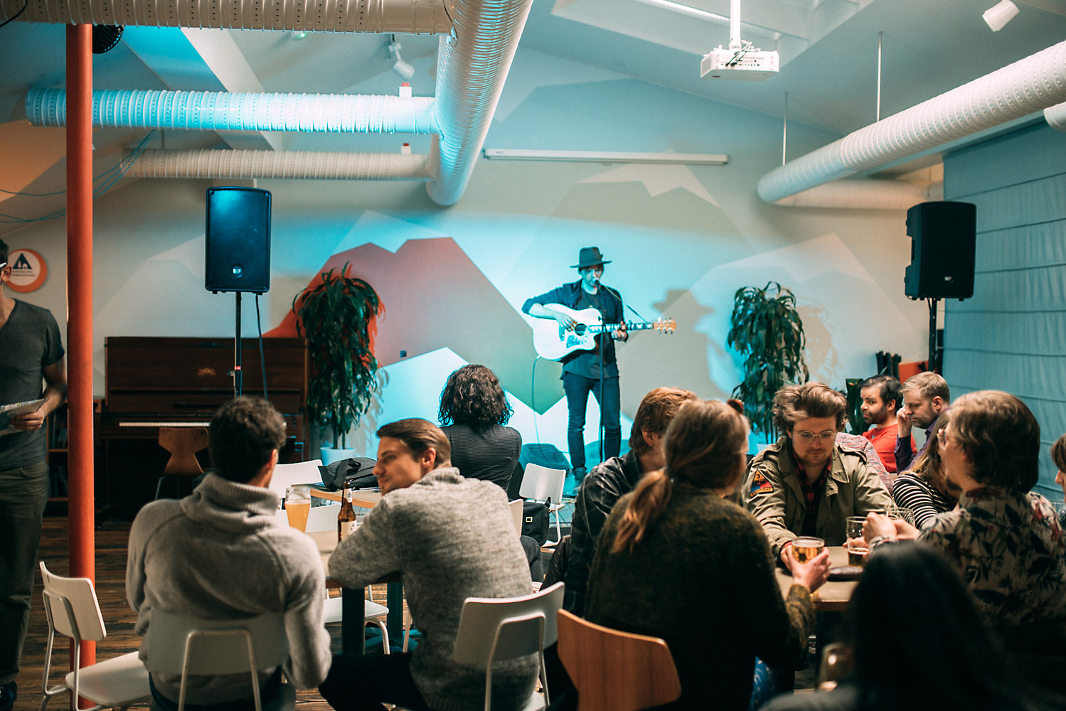 Studietur til Reykjavik, bo på City Hostel, lounge