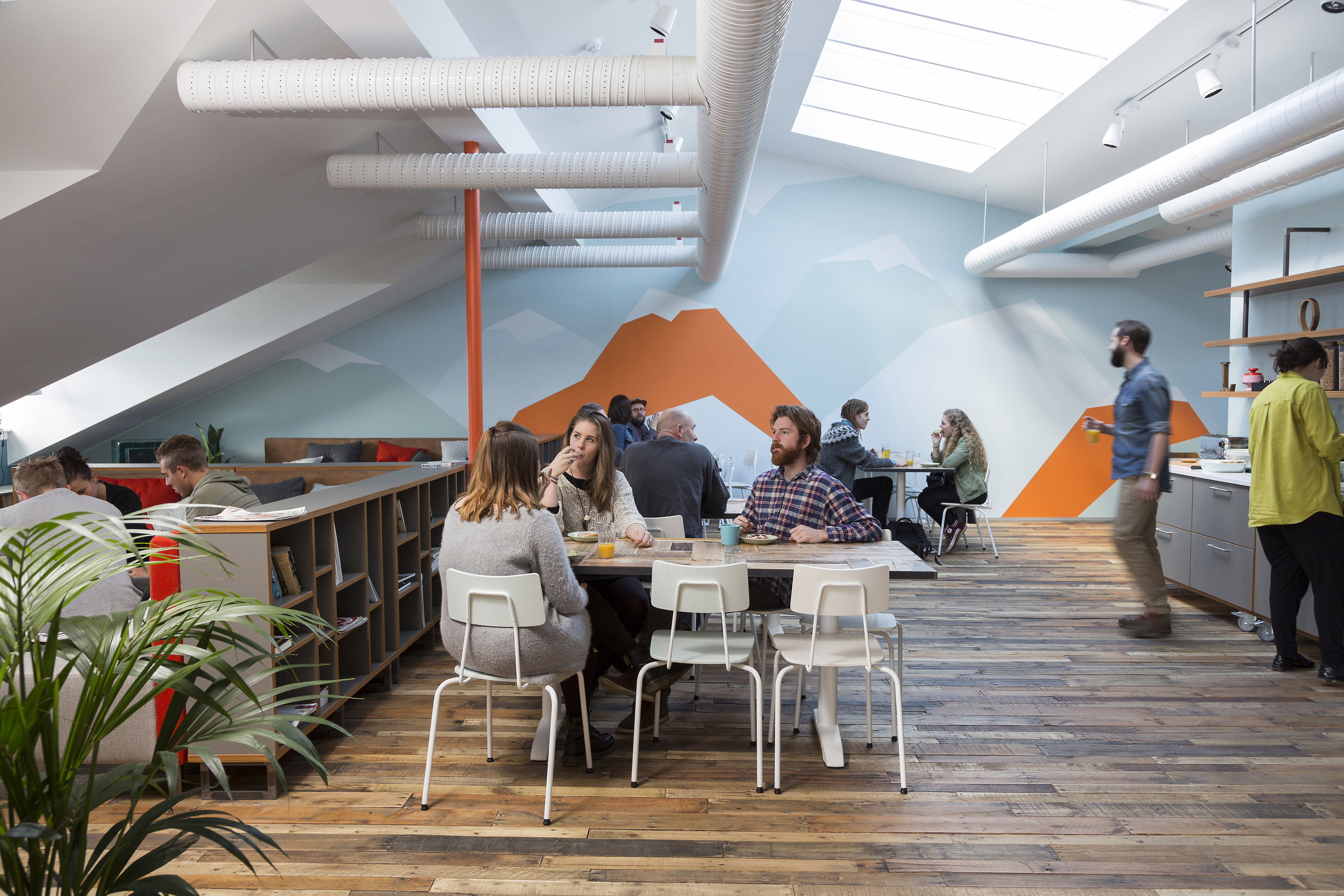 Studietur til Reykjavik, bo på Loft Hostel, lounge