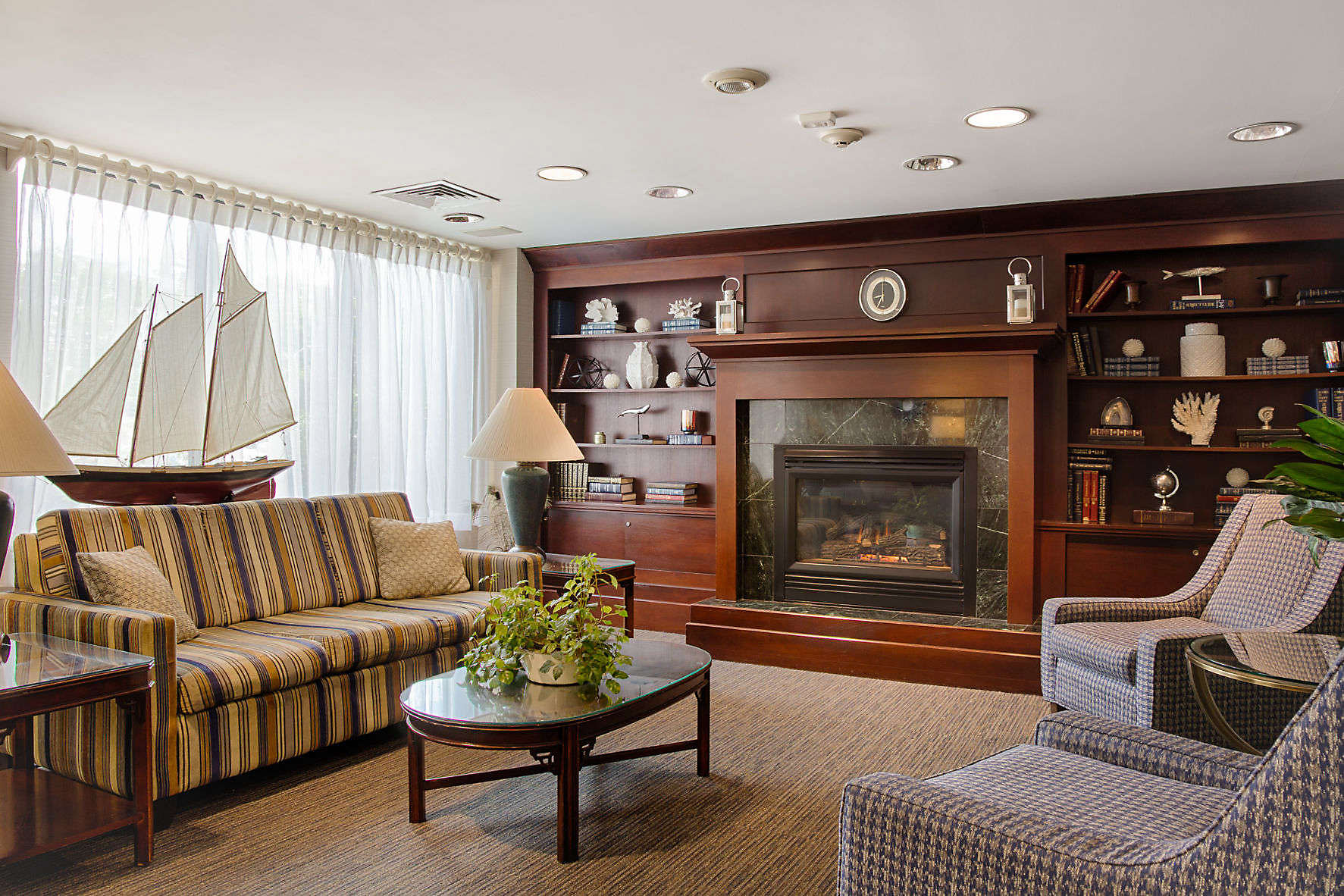 Studietur til Boston, bo på Ramada, lobby