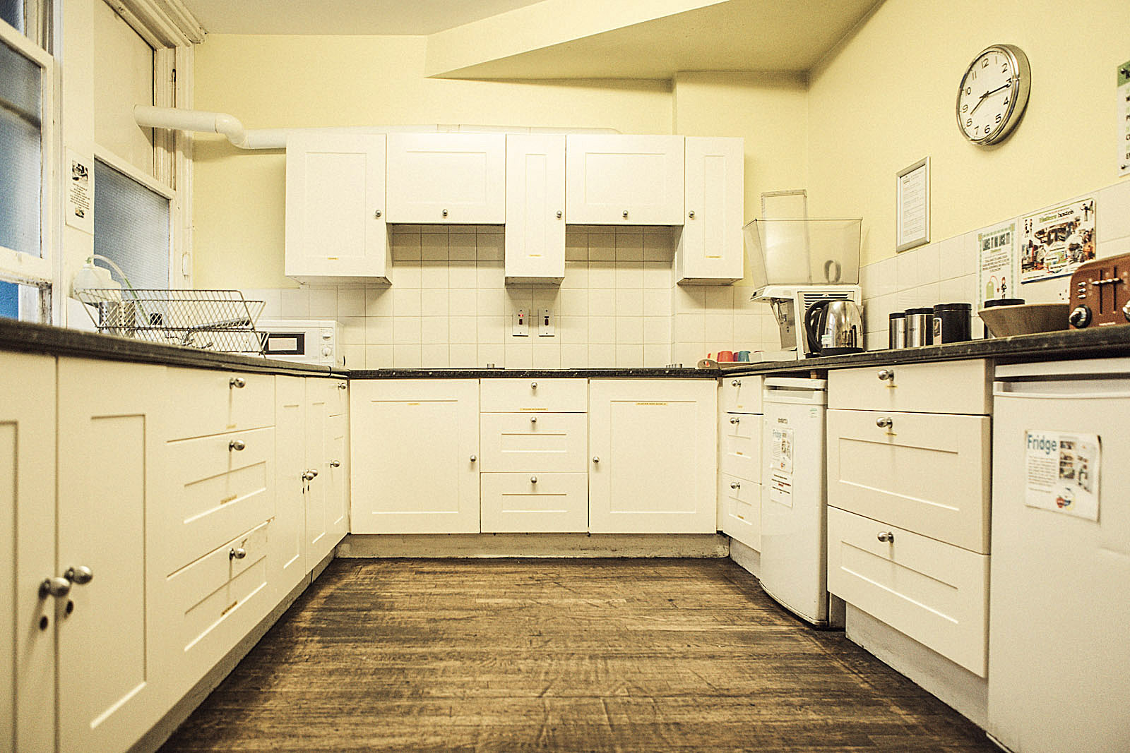 Studietur til Manchester, Bo på Hatters Hostel, gæstekøkken