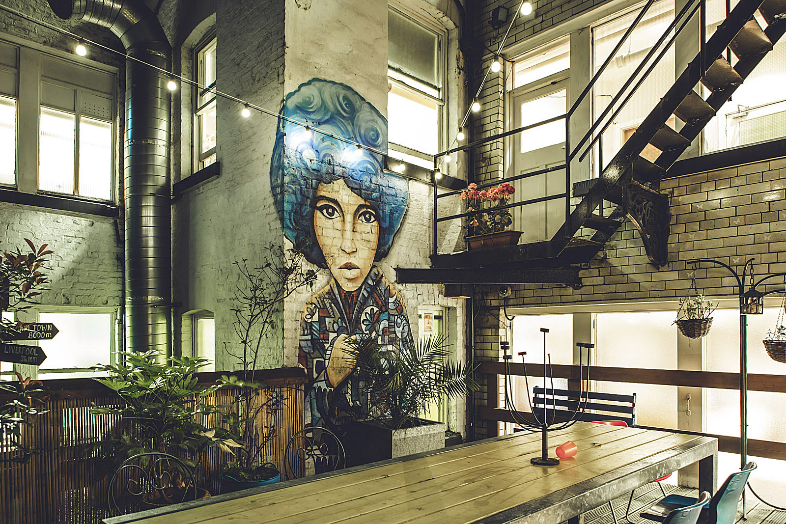 Studietur til Manchester, Bo på Hatters Hilton Chambers, fællesområde