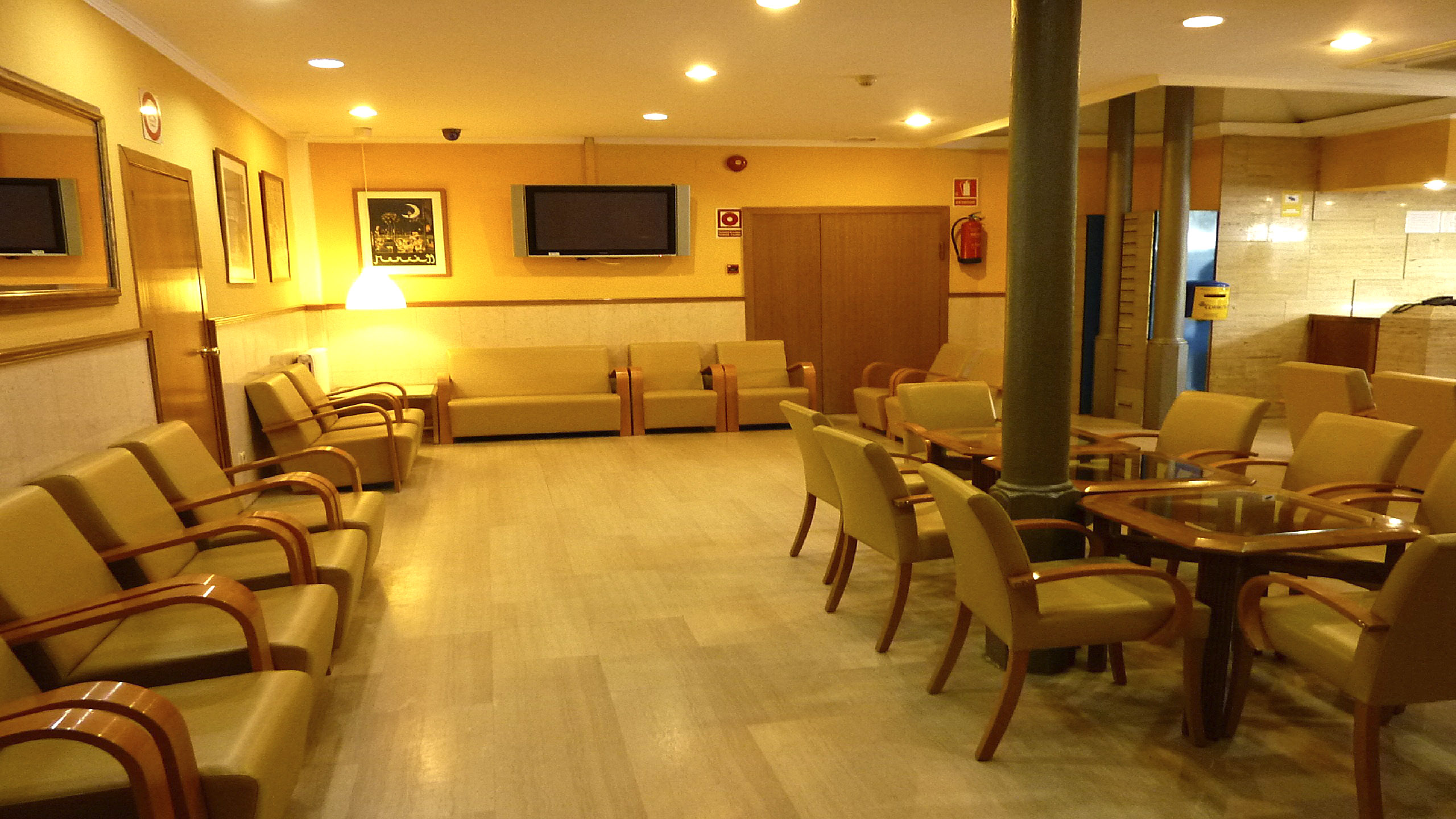 Studietur til Barcelona, bo på Roma Reial, lobby