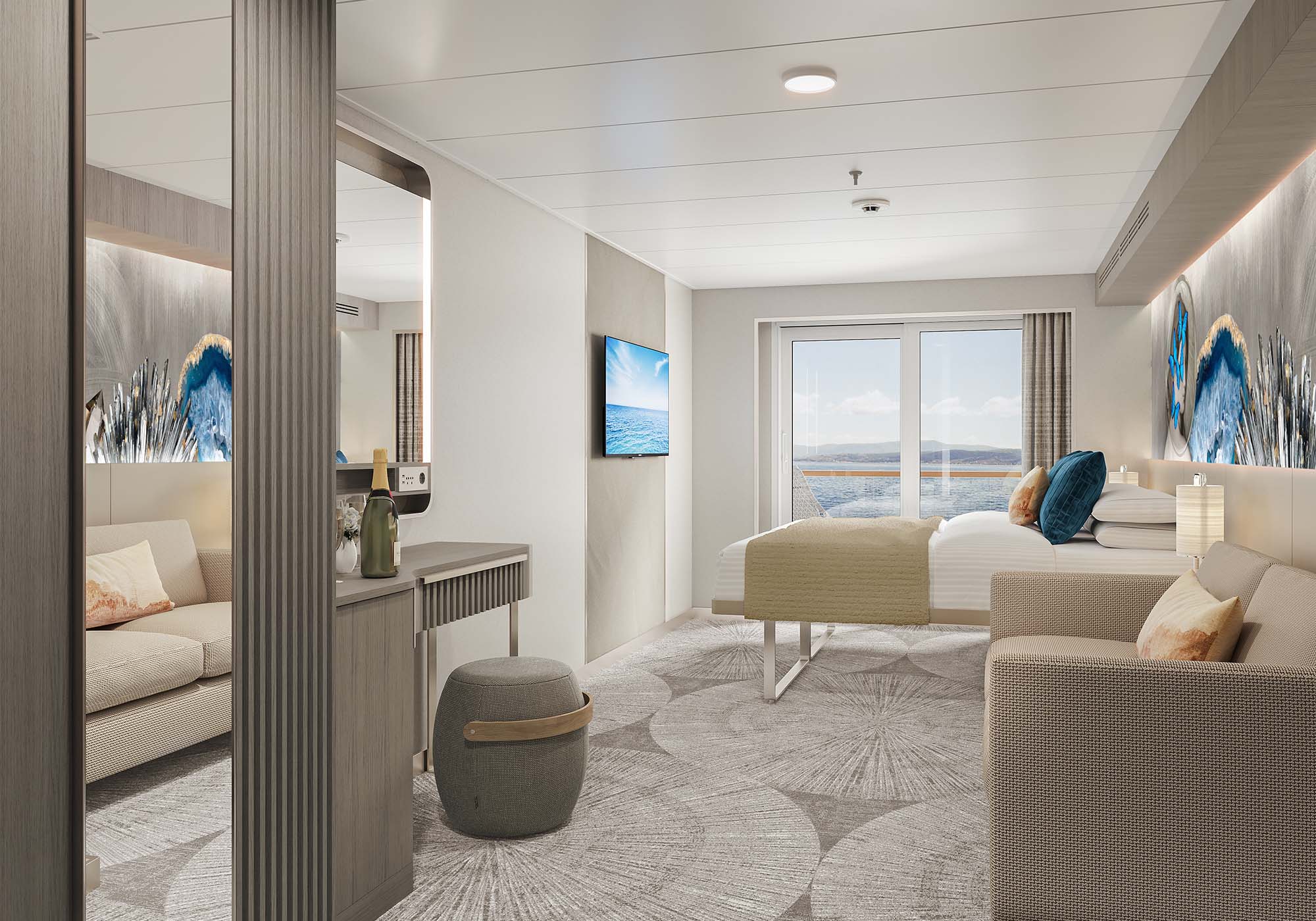 Balkonkahyt ombord på Norwegian Viva