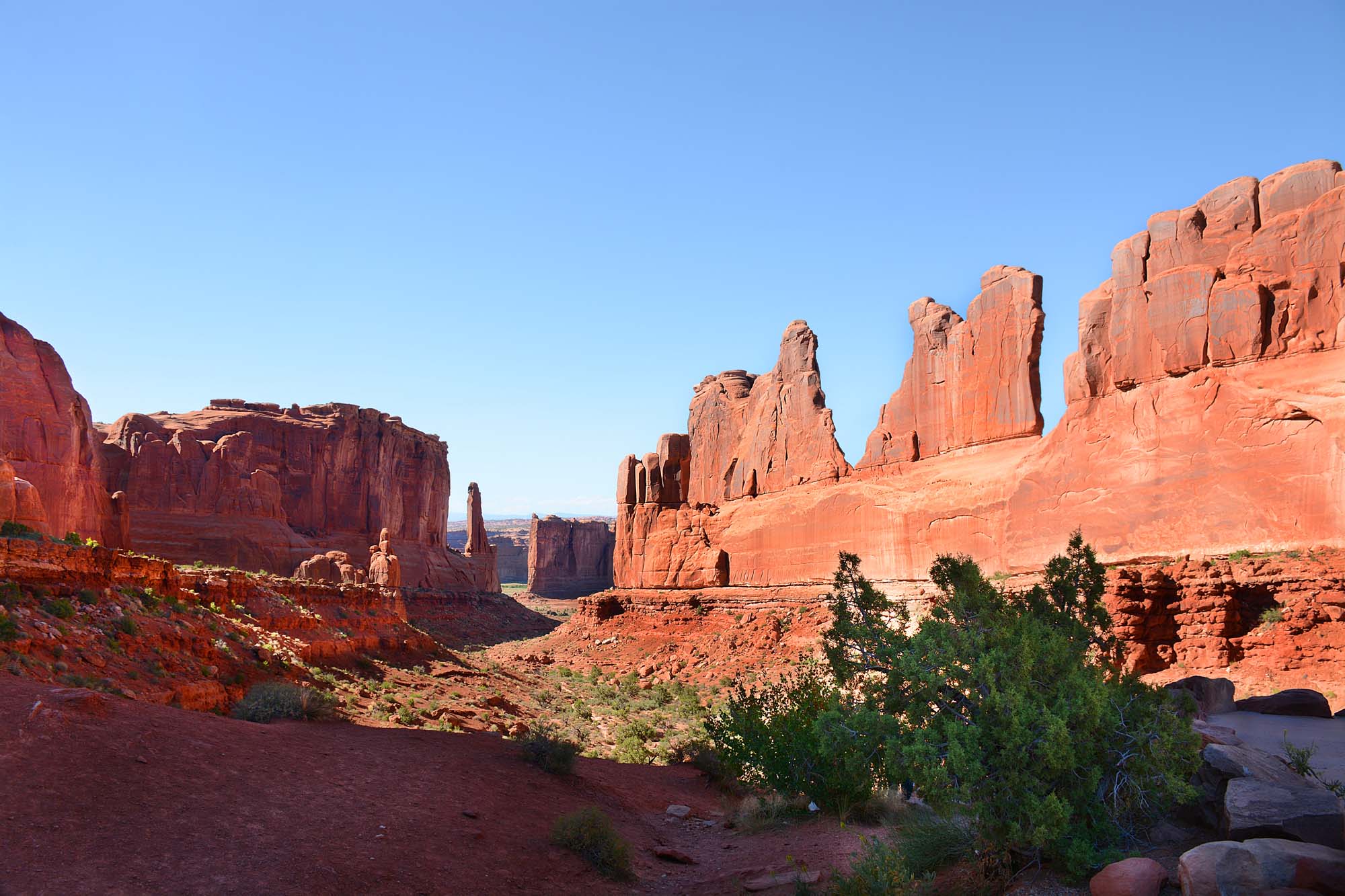 Park Avenue Trail, hvor man går i bunden af kløften
