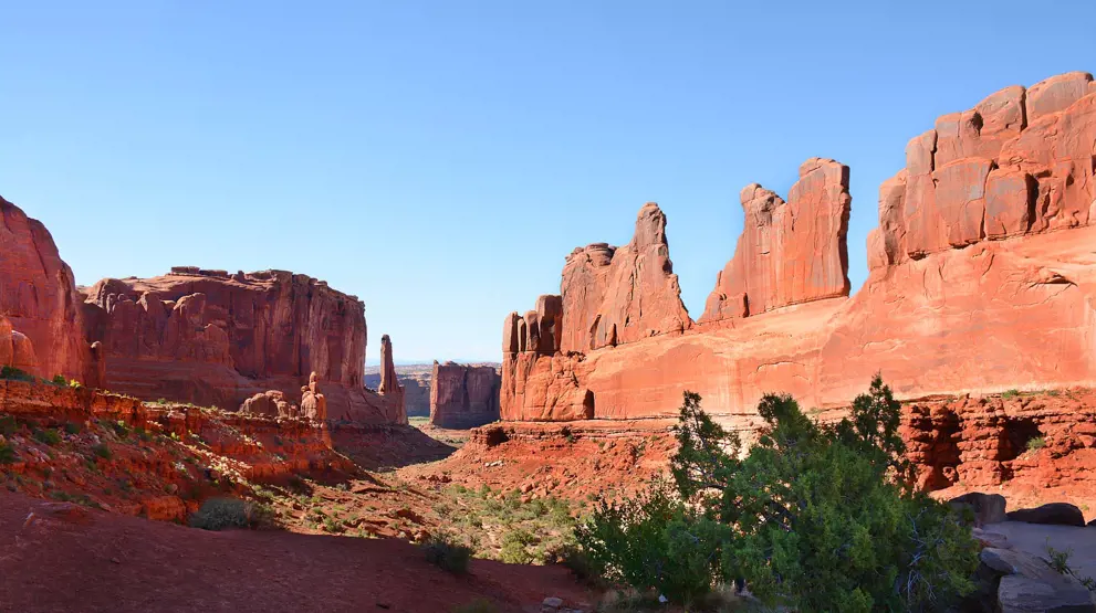 Park Avenue Trail, hvor man går i bunden af kløften