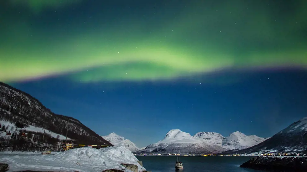 På vinterrejser har du mulighed for at se det flotte nordlys | Foto: Hurtigruten